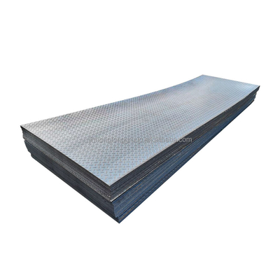 347 ASTM Standard S235 Calculateur de poids de plaque à carreaux 4,5 mm Anti-dérapant MS Plaque de plancher à carreaux en acier doux