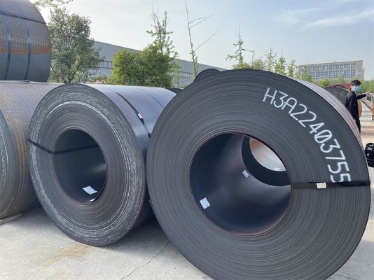 Grade Ss400 Q235 Q355 A36 Grade50 S235jr 1,2 mm 1,5 mm 1,1 mm à 12 mm HRC doux Ms noir à base de carbone laminé à chaud