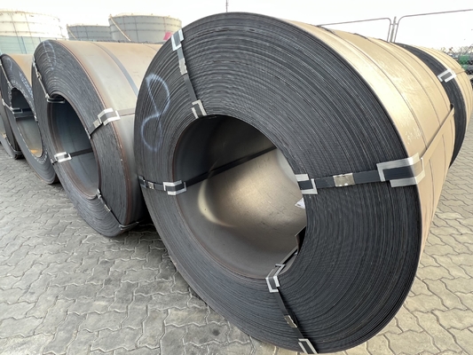 Épaisseur 0,35-200 mm Skin Pass Oui Astm A36 A53 Q195 S235jr Q235 Q345 2mm 4mm 6mm 10mm Métal Fer Noir Rouleau à chaud laminé doux Ms Coil d'acier au carbone