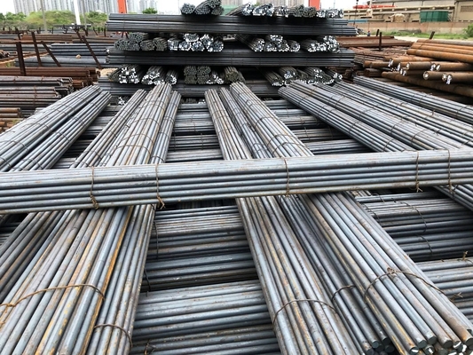 Matériau de construction pour l'industrie Q235 Q255 Q345 Barre d'acier à barres rondes laminée à froid pour taille et diamètre personnalisés