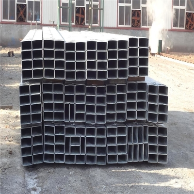 q235b q345 st52 100*100 gi tubes en acier galvanisé de 90 mm tubes carrés creux pour la construction