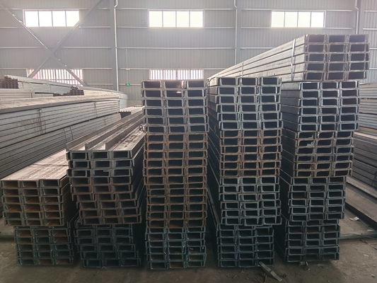 Barre de chaîne en acier galvanisé à poutre U en acier structural au carbone S335 JR 200 x 80 x 7,5 x 11 mm pour la construction
