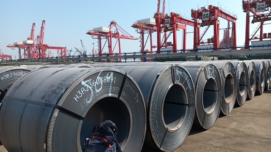 Coil d'acier au carbone laminé à chaud de 2 mm d'épaisseur Prix d'usine Hrc Q235 Astm A36 A283 A387 Plaques de conteneurs