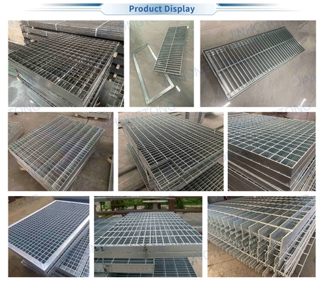 Grille galvanisée soudée métallique pour passerelle, revêtement de sol industriel, plateforme en acier, grille galvanisée 25x3
