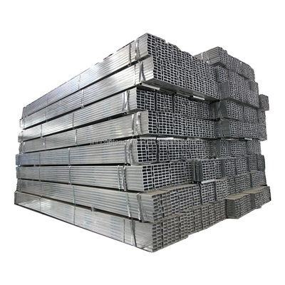 Tubes carrées 50x50 mm Tubes noirs rectangulaires en fer 1,8 mm d'épaisseur Tubes carrés galvanisés à chaud