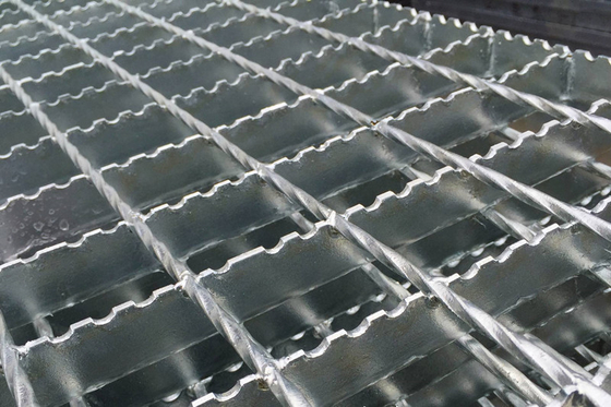 Vente directe d'usine de grille en acier antidérapant rectangle 25 mm I Bar grille en acier galvanisé à chaud
