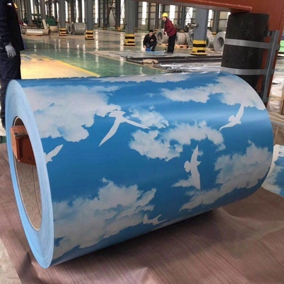 Coil d'acier galvanisé prépeint (0,13-2,0 mm), acier trempé pour la construction, matériau de toiture idéal PPGI/PPGL