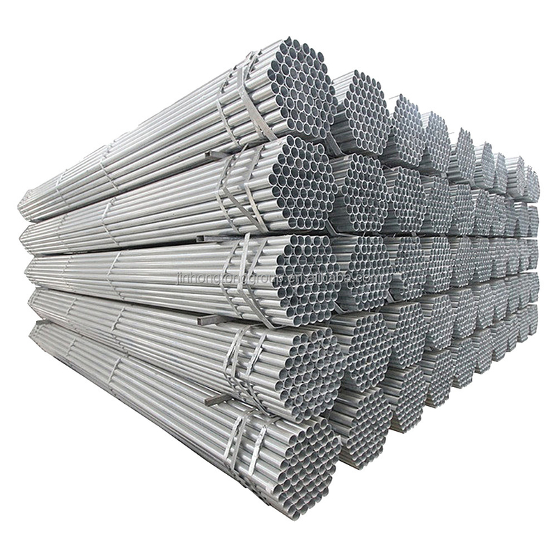 ASTM A53 Gr.B DN350 Pipe en acier galvanisé à chaud 1/2 3/4 1 2 1.5 6 pouces GI tubes ronds en zinc pour support structurel