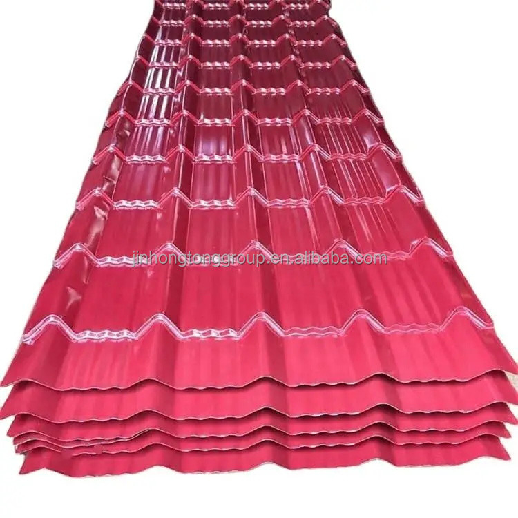 32 épaisseur couleur rouge galvanisée couleur revêtue de tôle de toit en acier pour la dureté et la tolérance
