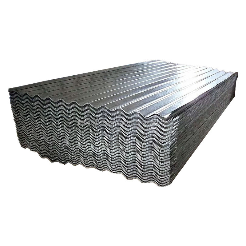 Décoiling tôle de toiture galvanisée ondulée en métal DX51D Gi tôle de toiture en acier galvanisée en aluminium revêtu de zinc Z30-Z40
