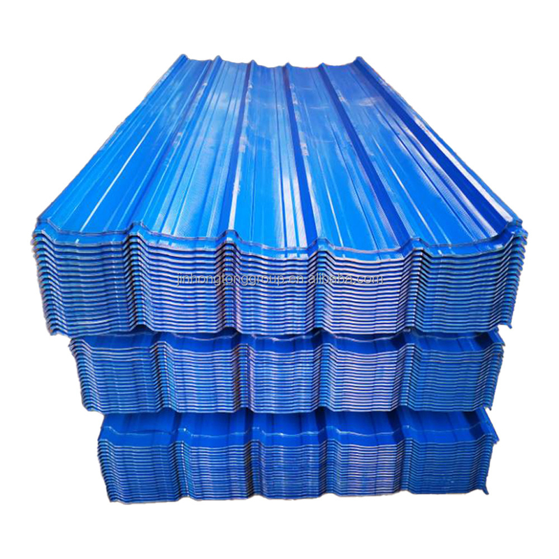 Personnalisation Q195 Q345 Q235 DX51D ppgi Couleur revêtue d'acier ondulé prépeint plaque de toit gi / acier à dureté totale