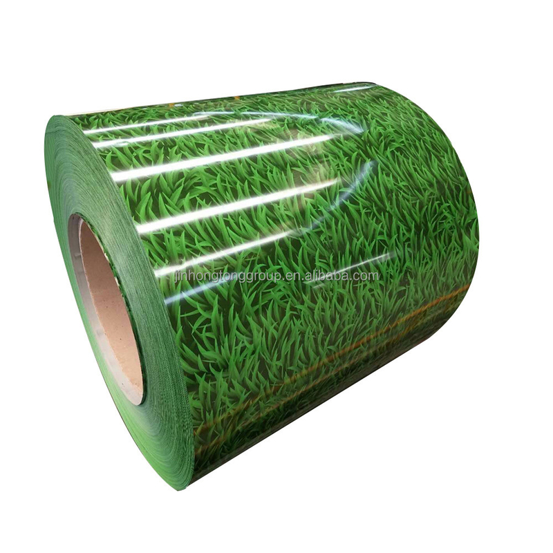 SGCC DX51D Q195 JIS G3312 PPGI bobine d'acier revêtue de zinc avec couleur de modèle de fleurs PPGI bobines revêtues d'épaisseur de 0,1 mm