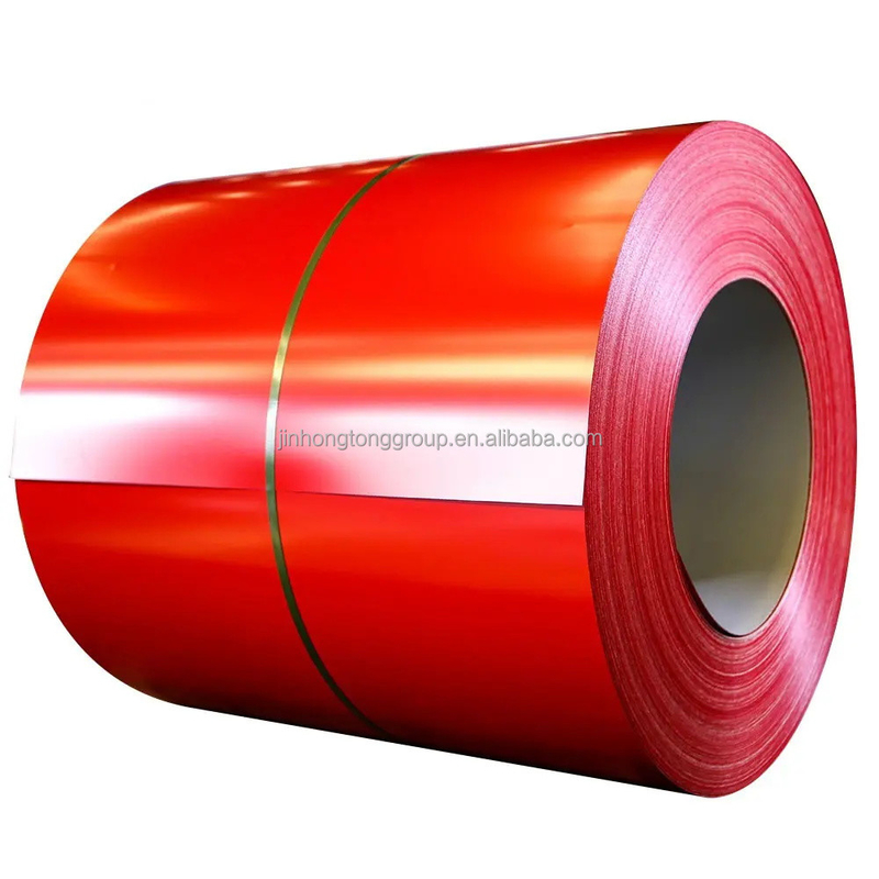 Coil d'acier revêtu de couleur DX53D PPGL Coil de tôles d'acier galvanisées prépeintes de couleur avec revêtement de zinc 20g-275g/m2