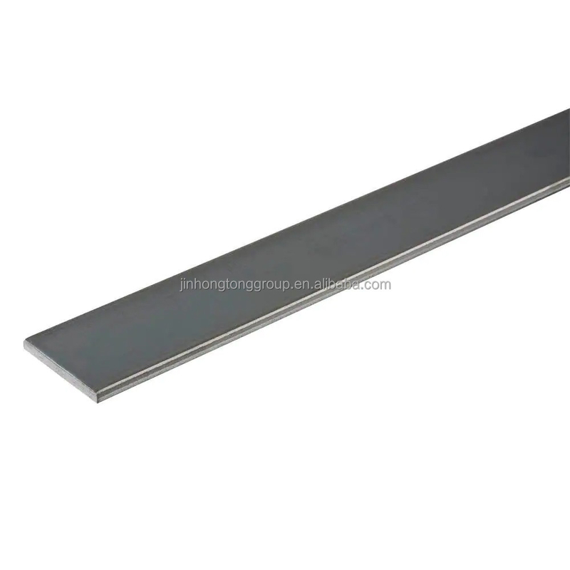 Barre plate en acier doux Q195 Q235 Q345 ss400 s45c a36 s235jr 4130 1020 en acier plat utilisée pour la construction