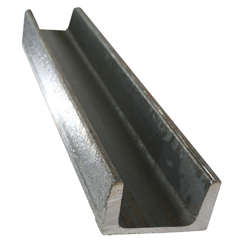 Matériau de haute qualité Q235 Q345 SS400 0,8 mm-3,0 mm d'épaisseur d'acier au carbone à canal U pour le système de support