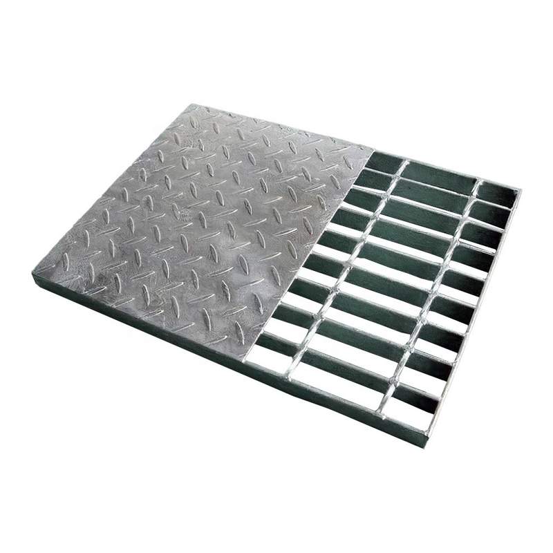 Drainage de l'eau de pluie Rinceau couvert Drainage de plancher en acier inoxydable avec grille feuille métallique grille en acier
