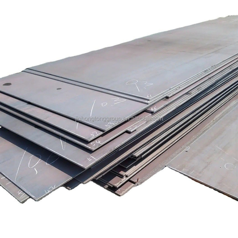 Large sélection de tôles d'acier au carbone laminées à chaud, 2*1250*6000 mm, disponibles dans les catégories Q355, SS400 et Q195.