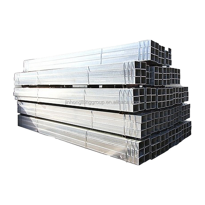 Astm Standard St37 Tube carré creux 2,5 pouces tubes en acier galvanisé à chaud plongez tubes carrés galvanisés avec soudage et sans couture